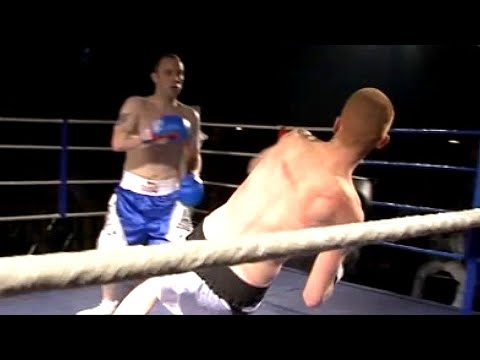 Classic Unlicensed Boxing - Another Beating in the Ring!