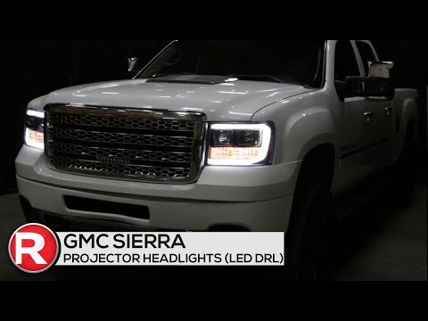 07-13 GMC Sierra 1500 Projector Headlights w/ LED DRL - Spec-D DIY / How To Install / Feature Review