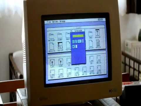 AMSTRAD PC demonstration GEM 16 Colors CGA graphics