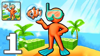 Big Aquarium: Fish Hunter - Gameplay Walkthrough Part 1 - Build An Aquarium Empire (iOS, Android)