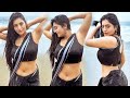 Rashi Singh In Black Saree Beach Photoshoots