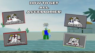 HOW TO GET ALL THE ACCESSORIES IN KING OF SEA ROBLOX | ROBLOX KING OF SEA