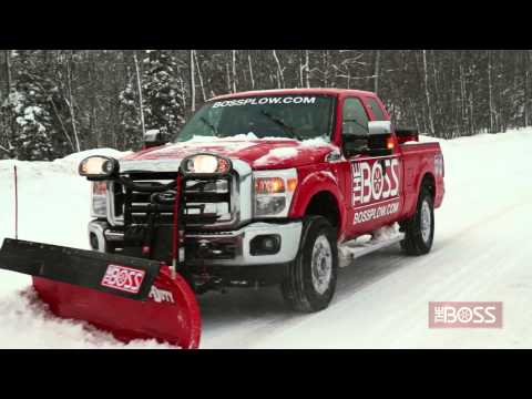 Straight-Blade Trip-Edge Snow Plow in Action