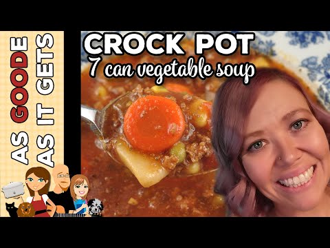 7 Can Crock Pot Vegetable Soup