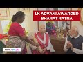 BJP Veteran Leader LK Advani Awarded Bharat Ratna By President; PM Modi Also Present