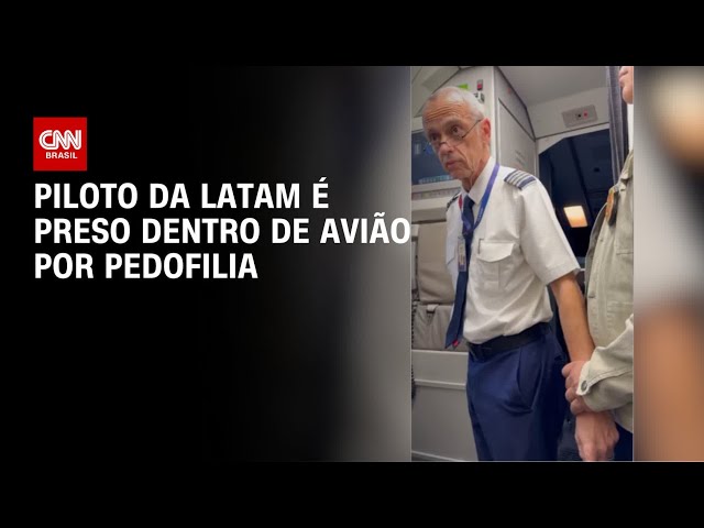 SP: Piloto da Latam é preso dentro de avião no Aeroporto de Congonhas por pedofilia  | LIVE CNN