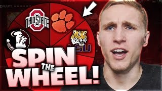 SPIN THE WHEEL OF COLLEGE TEAMS! Madden 17 Squad Builder
