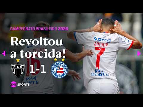 LEI DO EX E SIX SEVEN: ADEMIR CRAVA E PROVOCA TORCIDA DO GALO! ATLÉTICO-MG 1X1 BAHIA | BRASILEIRÃO