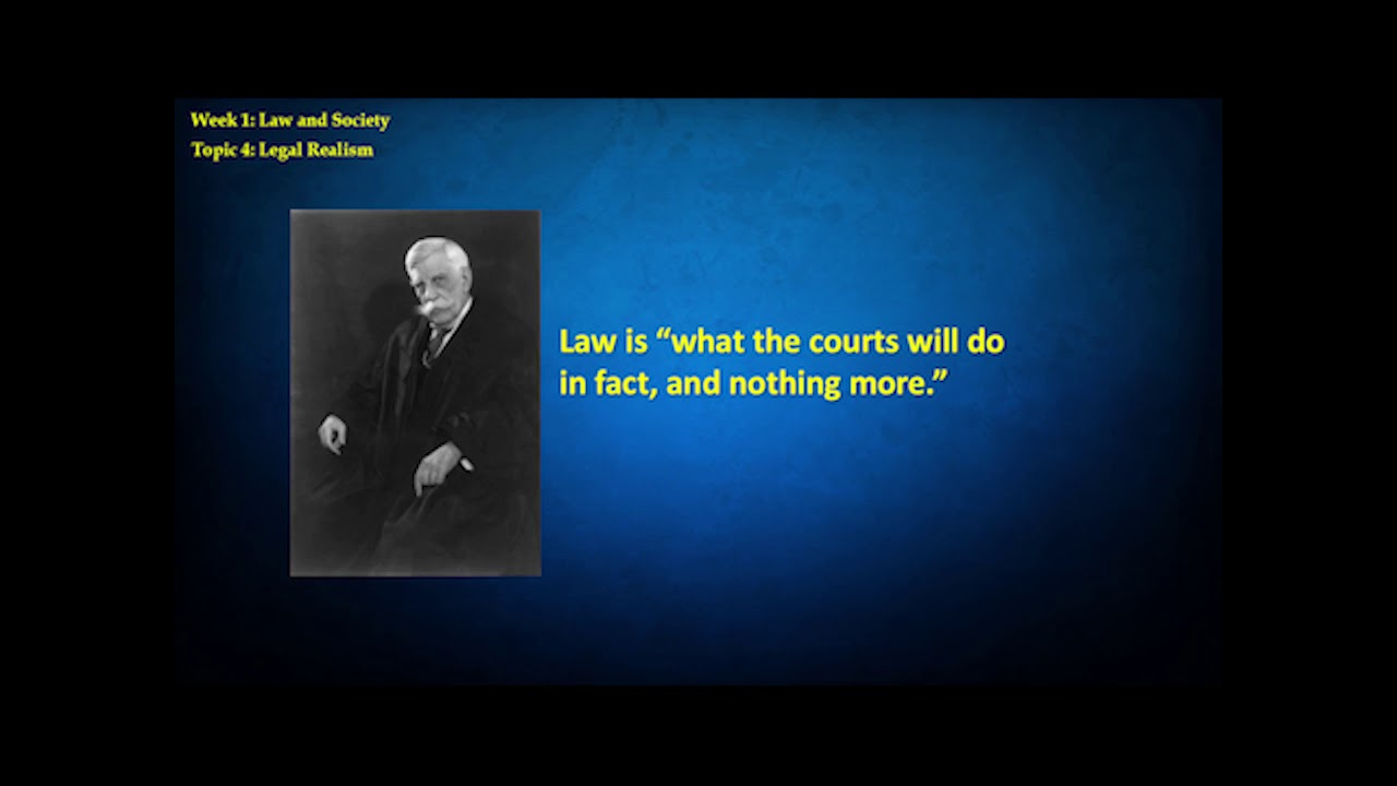 Lecture 4: Legal Realism