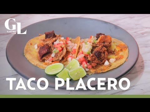 Come el verdadero taco placero de chicharrón carnudo; receta superfácil y muy económica