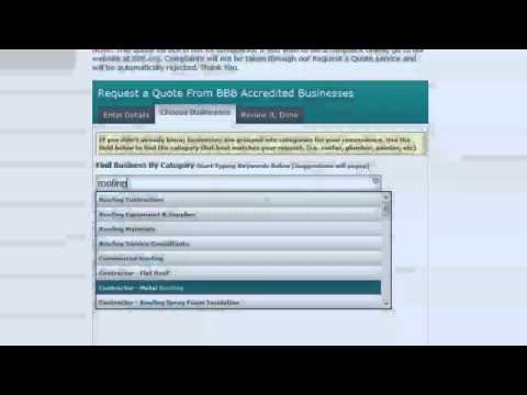 How to request an equote from a BBB Accredited Business