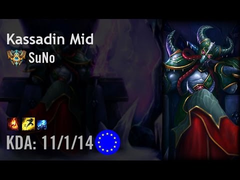 Kassadin Mid vs Vladimir - SuNo - EUW Challenger Patch 6.10