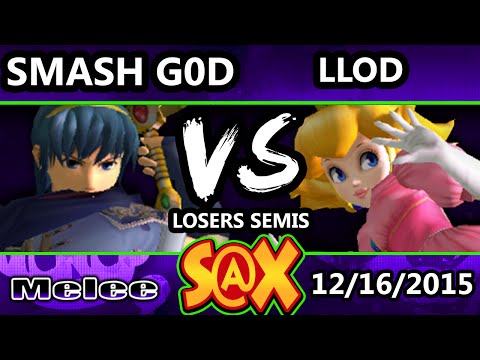 S@X 128 - HE | Smash God (Marth) Vs. lloD (Peach) SSBM Losers Semis - Smash Melee