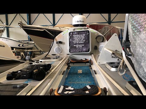 Inside an ocean rowing boat - SoBeer Boat Tour