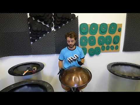 Spacedrum® handpan "Ragadesh" 8 notes/55 cm (with gloves)