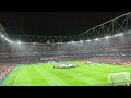 CHAMPIONS LEAGUE ANTHEM RINGS AROUND THE EMIRATES AFTER 6 LONG YEARS