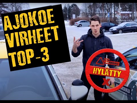 TOP3 tyypillisimmät virheet ajokokeessa ❌❌