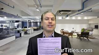California Duplicate Replacement Vehicle Title Application