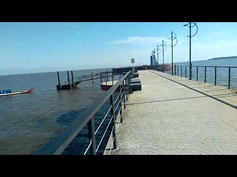 Vue du pont de la plage de #caripi #barcarena #para #brasil #baia do #capim