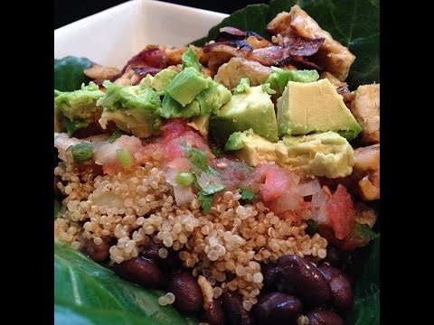Healthy Burrito Bowl - HASfit Healthy Mexican Recipes - Healthy Taco Salad - Clean Eating