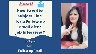 Email | Effective Subject Line in a Follow up Email after Job Interview #email #readytogetupdate