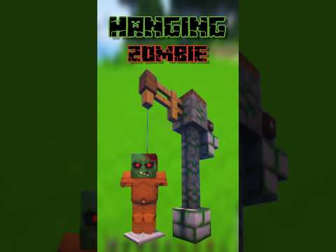 "SHOCKING! UNCOVER HANGING DEAD ZOMBIE in Minecraft" #shorts