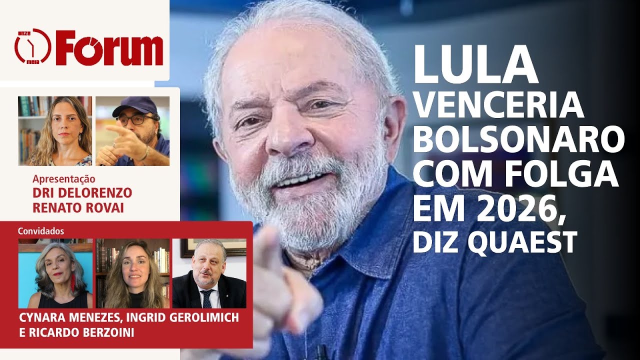 Lula vence Bolsonaro, Tarcísio, Marçal ou Caiado em 2026, diz Quaest | Presidente do PL depõe na PF
