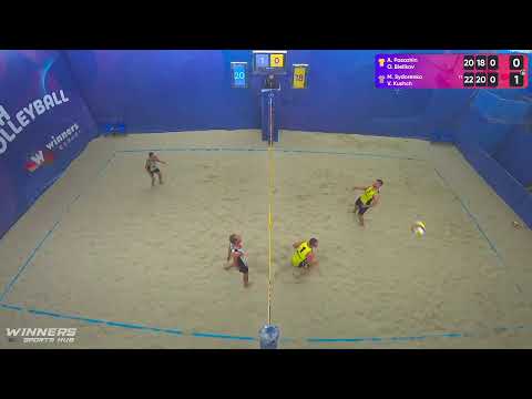 22:10 A. Pasazhin / O. Bielikov - M. Sydorenko / V. Kushch 08.10.2022 | Winners Beach Volleyball