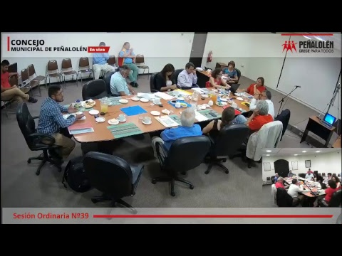 Concejo Municipal Sesión Ordinaria Nº39  28-12-2017 Municipalidad de Peñalolén
