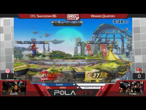CFL Smackdown 86 - Zae26 (Kirby, Rosalina) vs Yuuno (Mario) - SSB4 Winners R4