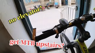 how to carry bike upstairs and downstairs? no elevator, clean and easy