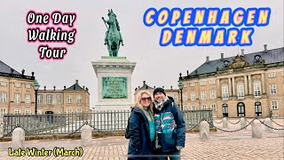 One Day in Copenhagen Denmark | Marble Church, Royal Palaces, Gardens & City Walk | March