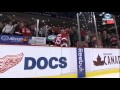 Jimmy Howard literally shuts the door on Riley Sheahan