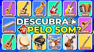 🎻 DESCUBRA O INSTRUMENTO PELO SOM 🎸 | Se divirta e aprenda neste desafio musical 🐵 #quiz #macaquiz