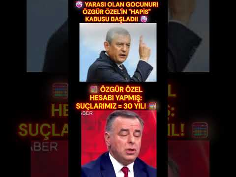 🛑 ÖZGÜR ÖZEL’DEN İTİRAF GİBİ SÖZLER: "30 YIL HAPİS YATARIM!" 🛑😏 BEYLER, HAYIRDIR? BU TELAŞ NEDEN? 😏