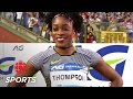 Elaine Thompson Dominates 100m Final in Brussels | CBC Sports