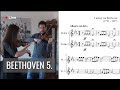 Symphony No. 5 (theme) - L. van Beethoven | Violin-Duo • Violin Sheet Music • Noten für 2 Violinen