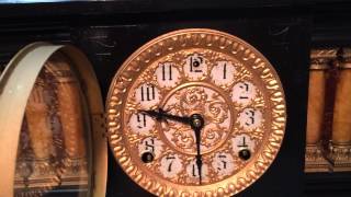 Antique Sessions Clock Co Adamantine Mantel Clock circa 1880's