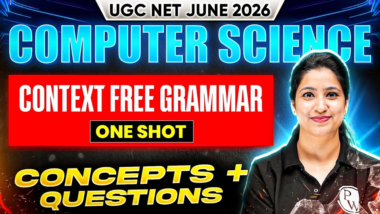 UGC NET Computer Science | UGC NET Computer Science Context Free Grammar MCQs | UGC NET June 2027