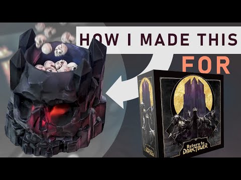 I Upgraded This board game | Return to Dark Tower | with an illuminated 3d Printed token tray