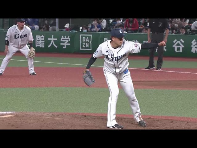 【6回表】ライオンズ・佐々木 プロ初登板で、いきなり三振を奪う!! 2021/6/11 L-D