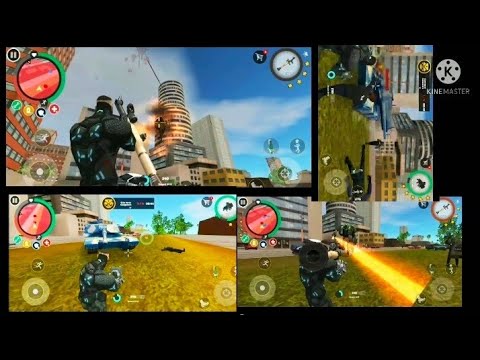 Rope hero big helicopter!rope hero vice town new update!rope hero vice town! rope Hero new gadget#77