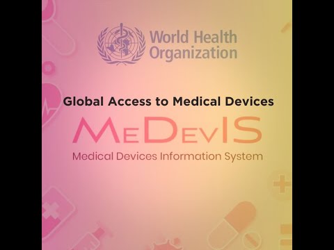 WHO Webinar - Nomenclature of medical devices: EMDN & GMDN