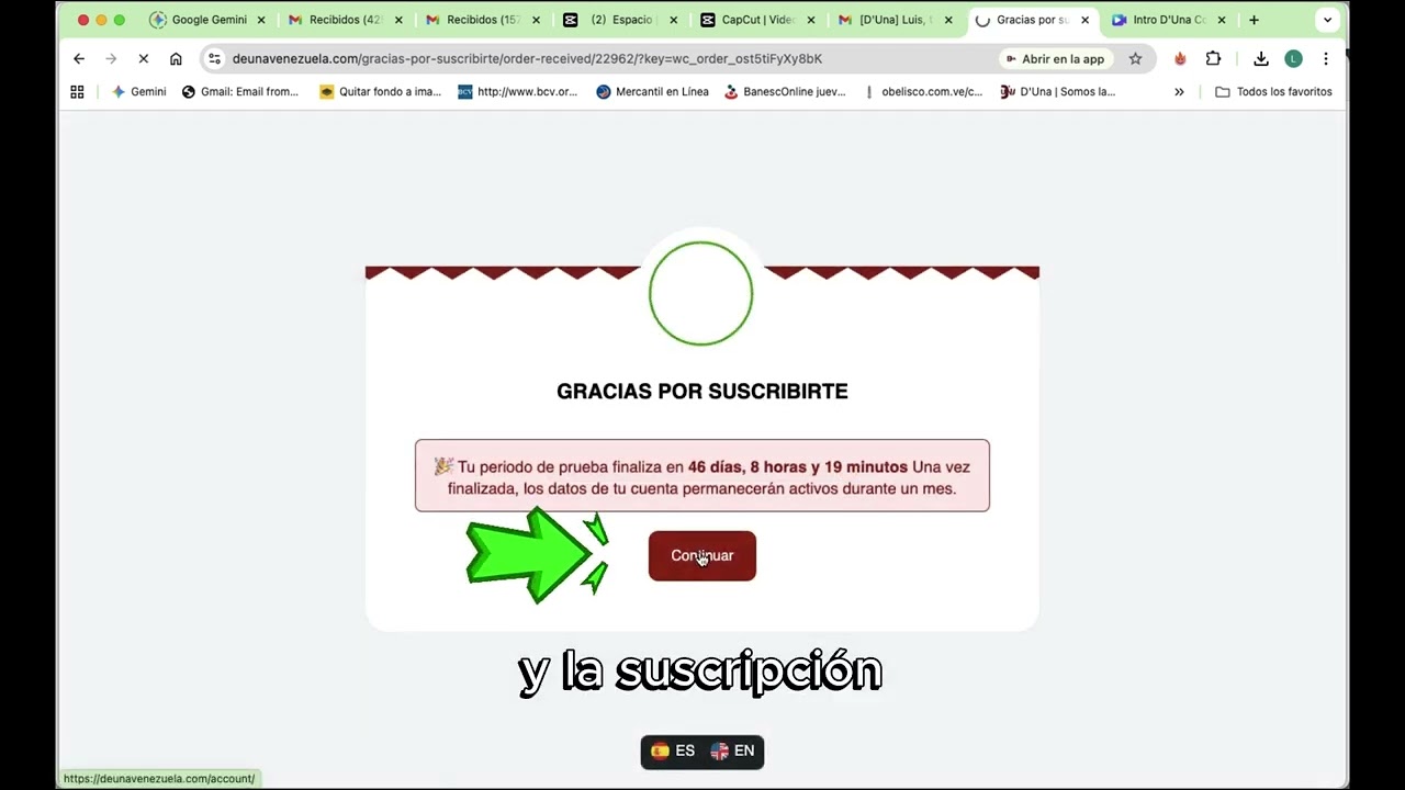 Cómo actualizar el Plan al vencer el Mes