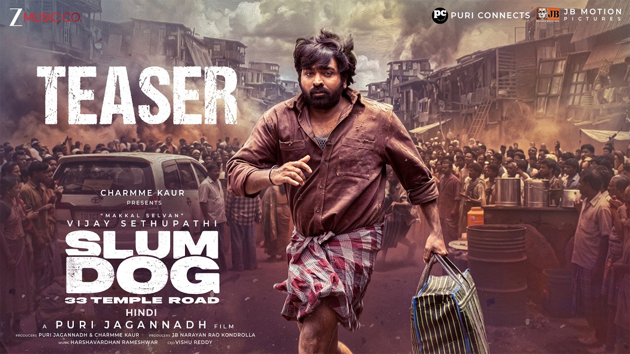 SlumDog: 33 Temple Road-Official Teaser (Hindi) | Vijay Sethupathi, Tabu, Samyuktha | Puri Jagannadh