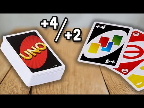 UNO +4 UND +2 KARTEN (OFFIZIELL) - Spielregeln TV (Spielanleitung Deutsch) - Mattel Aktionskarten