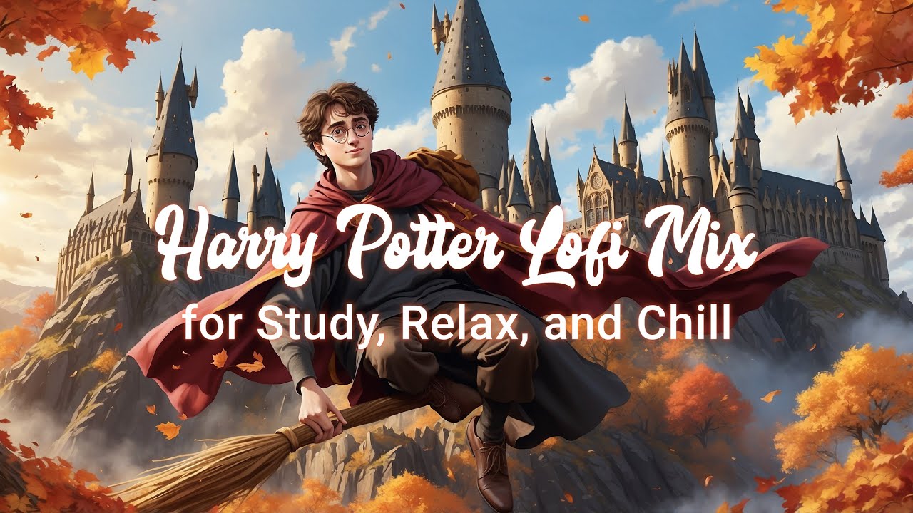 Magical Autumn at Hogwarts 🍂 | Harry Potter Lofi Mix for Study, Relax, and Chill