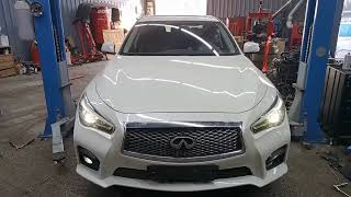 Infiniti Q50 VR30DDTT как отремонтировать турбины. Демонтаж двигателя