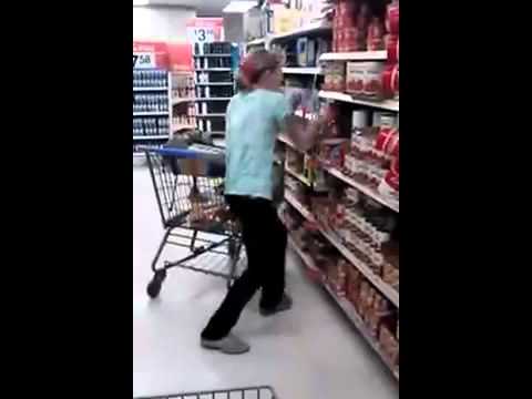 High on meth grocery shopping at Walmart - CAPTIONED