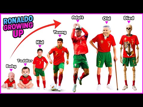 Guess Ronaldo's Growing Up Evolution 👶➡️🧓➡️💀 Guess Football Player by his Body & SONG❓Ronaldo, Messi